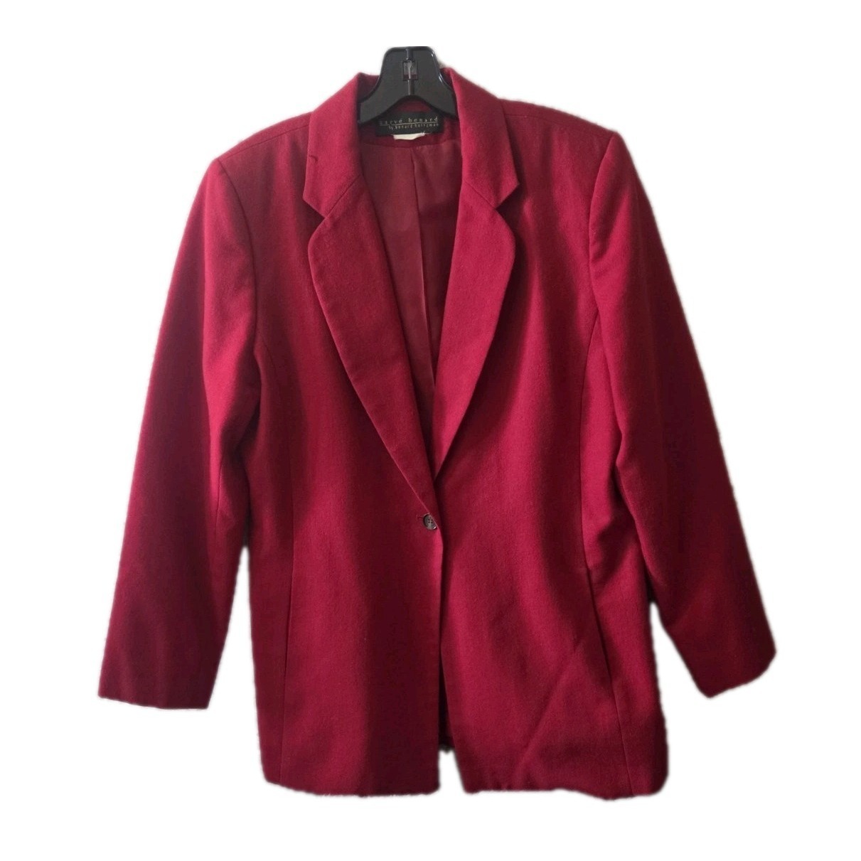 Vintage Harve Bernard Haltzman Power Suit Red Blazer & Pants Women's Size 10